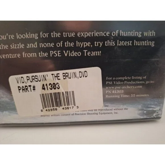 PSE Archery Pursuin The Bruin Hunting DVD Adventure Bear Hunt Alaska - Picture 7 of 7